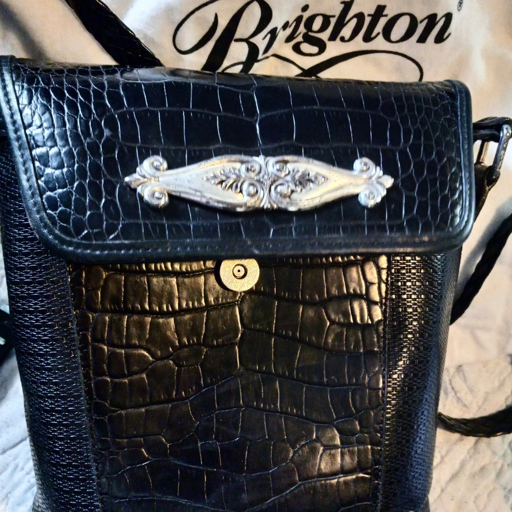 Brighton Black Bucket Bag